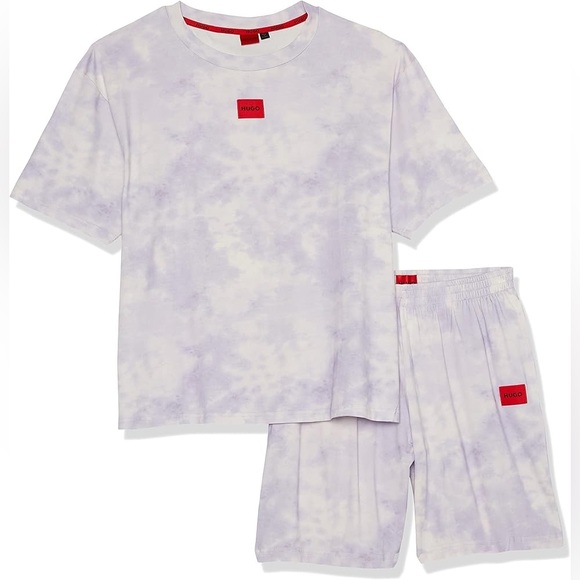 HUGO BOSS responsible splash short 2 piece set pajama relaxed wear size XL new - Picture 2 of 7